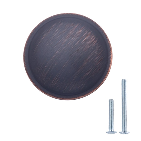 1-1/4 In. Oil Rubbed Bronze Traditional Round Mushroom Cabinet Knob 25PK